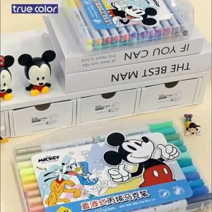 Bút Acrylic Marker Hộp Nhựa Đầu Mềm Hộp 12/24/36/48 Bút Màu Vẽ Mọi Chất Liệu Màu Sắc Tươi Sáng - Bút Lông Đầu Mềm Chống Thấm Nước An Toàn Cho Bé