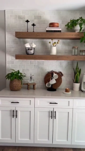 3 pcs bathroom solid floating wooden shelves with concealed metal support ready for installation bath room shelves ready to install with tox and screw and metal bracket 3-Tier Solid Wood Floating Bathroom Shelves – 3pcs Wall Mounted Wooden Shelf Set with