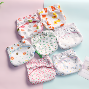 1PC Random color  Toilet Potty Training Pants Boy Underwear Baby Cloth Diaper Breathable LABS Pants 90/100