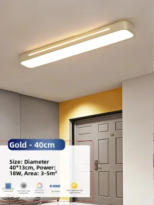 UOIOU | Modern Minimalist Retro Wooden LED Strip Ceiling Light