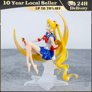 15CM Sailor Moon PVC Anime Figure Toys Cartoon Tsukino Usagi Manga Figurine Cake Decorations Accessories Model Dolls Gidts Kids