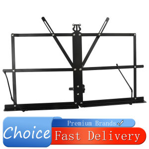 IRIN Portable Desktop Music Sheet Stand Books Holder Black Foldable Music Stand Holder Bracket Musical Instrument Accessories