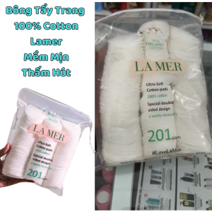 Bông Tẩy Trang 100% Cotton Lamer 201 miếng Mềm Mịn Thấm Hút Làm Sạch Da An Toàn Tiện Lợi Chính hãng.