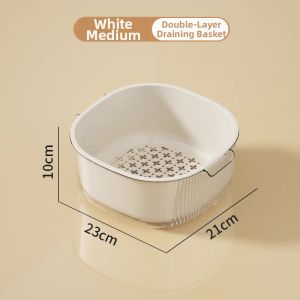 MRUN | Double-layer Water Draining Plastic Washing Basin