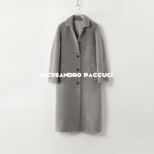 Imported Alpaca Long Trench Coat
