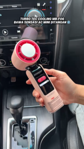 Minibest MB-F06 Mini Fan Kipas Angin 4000mAh portable High Speed Turbo Fan Digital LED Display LED Light