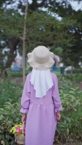Gamis Anak Perempuan Polos Crinkle Airflow Usia 3-8 Tahun Rumaisha