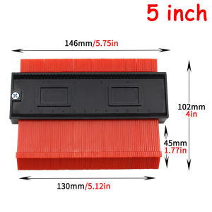 Thước Đo Đường Cong Đa Năng Có Thể Điều Chỉnh Được Thước Kẻ Cong Đa Chức Năng 5/10 Inch Khuôn Mẫu Đồ Gỗ Để Đo Đánh Dấu Cắt - Dụng Cụ Lấy Dấu