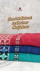 Handuk Mandi Natural by Chalmer 70 x 135 cm Motif Aerro Handuk Mandi Dewasa Ukuran Besar