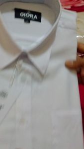 Atasan Kemeja Lengan Pendek Putih Polos Pria