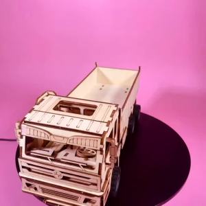 1 Wooden DIY Construction Vehicle A Creative 3D Puzzle Ideal as a Festive Gift or Home Decoration.