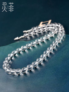 LINGFEI | 7A Clear White Crystal Necklace Short Clavicle Chain