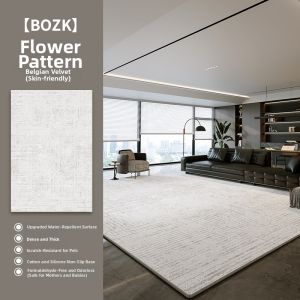 BOZK | Italian Luxury Waterproof Stain Resistant Sound Insulation Living Room Carpet