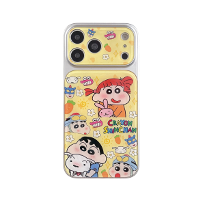 CRAYON SHINCHAN | Ốp Điện Thoại Acrylic Hoạt Hình Dễ Thương Crayon Shin-chan Cho iPhone 18/17/16/15/14/13 Pro Max Chống Sốc Bảo Vệ Camera
