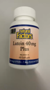 Natural Factors Lutein 40mg Plus 60S