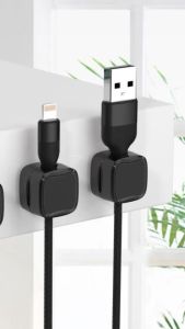 Gratis Ongkir - Penyimpanan Kabel Winder Bracket Kabel / Cable Holder Organizer 3 PCS