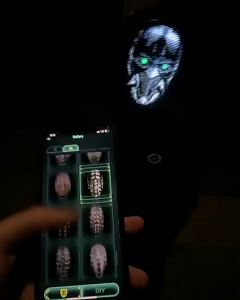 Bluetooth APP Control Smart Carnival Led Face Masks Display Led Light Up Mask Programmable Change Face DIY Photoes for Halloween