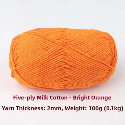 Multi-colored Gradient Yarn for DIY 5 Strands