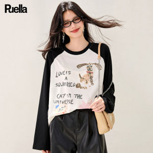 puella | Funny Animal Print Raglan Sleeve T-Shirt