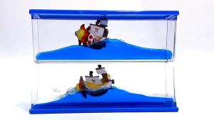 Creative One Piece Drifting Bottle Sonny Fluid Drifting Bottle Birthday Gift Desktop Decoration