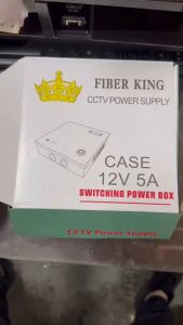 ALLAN 4 Channel Port Output 12V5A DC CCTV PTC Fuse Distributed Power Supply Box for Security Cameras