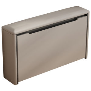 Narrow Solid Wood Flip-Flop Shoe Bench Home Entrance Hall Integrated Storage Seat Luxury Minimalist Style Non-Slip Design