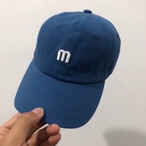 日式“挑战”字母 棒球帽 男女通用 简约顶遮阳 高级时尚帽 Topi Baseball Luxury Japanese "Challenge" Letter Baseball Cap Casual Cap Women M