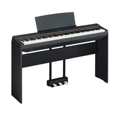 Yamaha P125B 88-Key Weighted Action Digital Piano Black (with L125B Stand & LP1B 3-pedal unit)