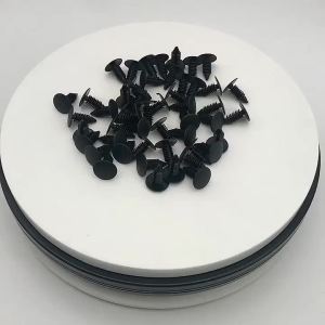 RYSJM | 10Pcs Black Plastic Rivets Clips 7.8mm Hole Car Auto Fasteners Fender Bumper Shield Retainer Universal For Ford Cars Trucks