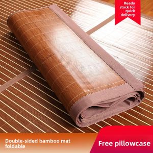 MONLEYTA | Dual-Sided Summer Winter Use Bamboo Ice Silk Mat Foldable Single Person
