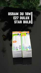 OSRAM DULUXSTAR 3U 18W E27 LIGHT BULB [WARM WHITE 827/COOL WHITE 840/DAYLIGHT 865]