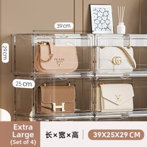 TAOXIAOHE | Space-saving Transparent Dustproof Luxury Bag Display Shelf