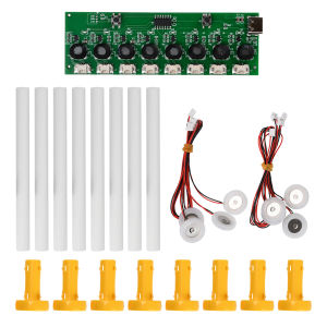 Aideepen | Humidifier Module DIY Kit Nebulizing Control Board Ultrasonic Nebulizer Mist Driver Circuit Board Interface 8 Nozzle