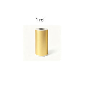 5cm Golden Thermal Sticker Paper Roll Waterproof Self-Adhesive Label Paper For Mini Portable Bluetooth Pocket Printer Replacemen