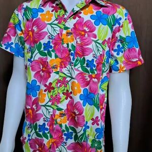 ลายใหม่ เสื้อเชิ้ตลายดอกใหญ่ใหม่ สวยๆ 2024 เสื้อสงกรานต์ PEUGEOT 2567 ลาย คู่ณ 100 ซื้อที่สิ่งแวดล้อม