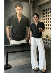 Áo Cardigan Nam Knit Phong Cách Retro Xám