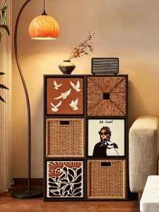 ZHUOHE | Vintage Bookcase Display and Storage Cabinet