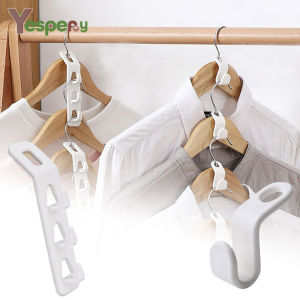 YESPERY Mini Clothes Hanger for Closet Connector Hooks Cascading Plastic Wardrobe Coat Organizer Rack Holder Space Saving