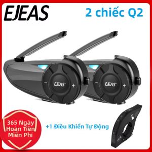 EJEAS Q2 Mũ Bảo Hiểm Xe Máy Bluetooth 5.1 Tai Nghe Liên Lạc Nội Bộ Kết Nối Nhanh Chống Nước Lên Đến 2 Người Lái Tai Nghe Liên Lạc Không Dây Dành Cho Xe Máy