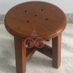 Kursi Bulat Stool Bangku Bundar Pendek Dingklik Kayu Jati Asli Kursi Anak Jongkok Taman Teras Kursi