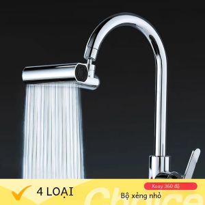 360 °   Đầu Lọc Nước Xoay Đa Năng Cho Chậu Rửa Chén Chống Bắn Nước Nóng Lạnh Chất Liệu Hợp Kim Dùng Được Cho Rau Củ