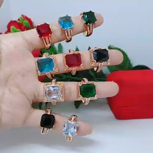Cincin Mata Titanium Xuping Perhiasan Aksesoris Lapis Emas Terlaris Termurah Tidak Mudah Pudar C58