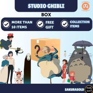 Studio Ghibli Miyazaki Hayao Gift Box Totoro Howls Moving Castle Spirited Away Keychain Sitckers Anime Gift Box