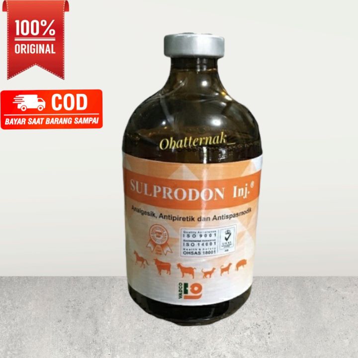SULPRODON INJEKSI 100 ML ANALGESIK ANTIPIRETIK ANTIPASMODIT HEWAN