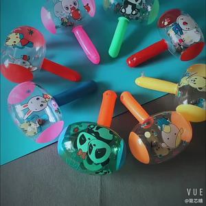 Meade | 6 Pcs Random Inflatable Hammer with Bell Cute Cartoon Blow Party Supplies Inflatable Toys Swimming Pool Baby Toys Kids Toys