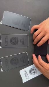 PROMO 3IN1 Tempered Glass Ceramic Matte Realme C55 NFC Anti Gores Kaca Anti Spy Full Cover