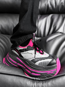 Paris 16XL Couple Dad Shoes Mens Thick Bottom Retro Street Tire Shoes Heightening Casual Sports Shoes Womens round Toe