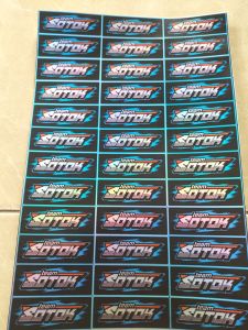 Stiker Team Sotok isi 36 Biji | Stiker Hologram | Stiker Pack | Stiker Sound Ukuran 21cmx31cm