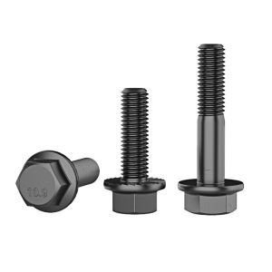 Grade 10.9 High Strength Serrated Flange Hex Bolt Alloy Steel Large Head External Hex Screw M5 M6 Industrial Use
