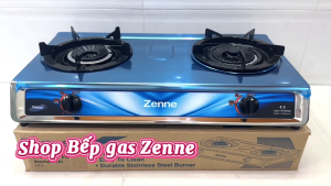 Bếp Gas Đôi Zenne KGS 301-C Nhập Khẩu Malaysia 1 đầu hâm tiết Kiệm Gas Mặt Bếp Inox Ngọn Lửa Mạnh